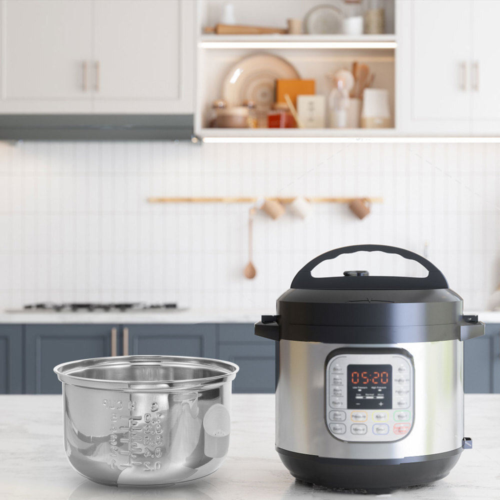 Reiskocher Edelstahl Innentopf Bratpfanne Mit Deckel Auskleidung Für Suppe Baby