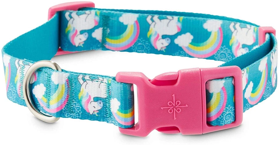 Collar de perro grande YOULY The Happy-Go-Lucky arco iris y unicornios. By Youly Foto 2 de 4