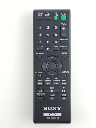 Mando a distancia RMT-D187A para reproductor de DVD Sony DVP-SR200P DVP-SR401HP DVP-SR510P DVP-SR500 - Imagen 1 de 3