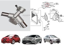 Aluminium Radiator Water Filler Neck For Toyota Yaris Vios Betla Vitz NCP93 1NZ