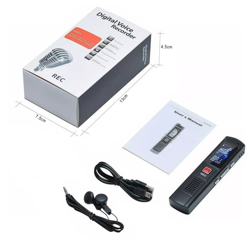 Mini Registratore Audio Portatile Digitale Usb Voice Recorder Voce Mp3 hsb - Foto 2 di 3