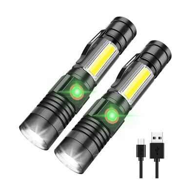 LED Flashlight Rechargeable, 1000 Lumens Super Bright Magnetic Flashlight wit...