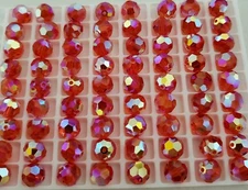 Swarovski Crystal 5000 8mm Round beads, Hyacinth AB2X, Rare (8pcs)