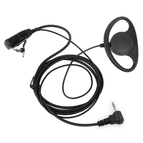 D-Type Earpiece Headset PTT Mic For Talkabout Walkie Talkie 2.5mm 1-Pin - Zdjęcie 2 z 8
