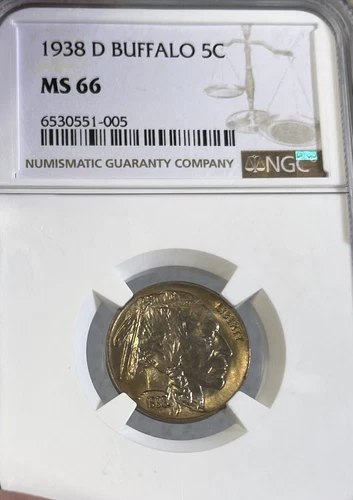 1938-D NGC MS66 Buffalo Nickel