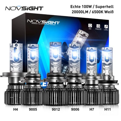 2X 9006 H4 H7 H11 H8 H9 D2S LED Scheinwerfer Mit Zulassung COB Halogen Canbus No