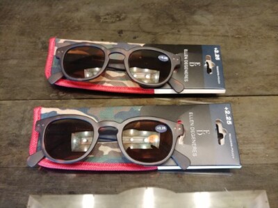 Ellen Degeneres Readers +2.25 Sunglasses with Case (2 PAIRS) FREE SHIPPING