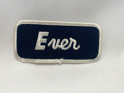 EVER USED EMBROIDERED VINTAGE SEW ON NAME PATCH TAGS ASSORTED COLORS AVAILABLE