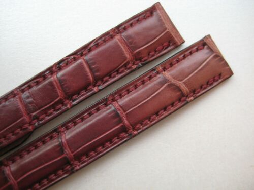 GENUINE Cartier WATCH STRAP BAND PIGMENTED RASPBERRY CROCODILE LEATHER 13/12 mm - Picture 4 of 12