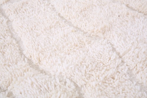 Alfombra Beni Ourain beige 6 x 8 pies - Alfombra hecha a mano - Alfombra bereber - Alfombra de lana tallada - Imagen 11 de 13