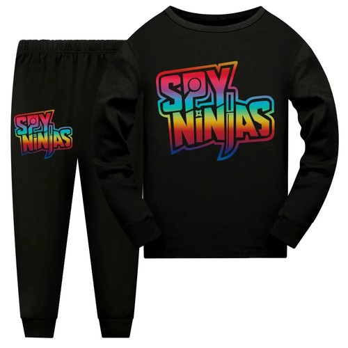 SPY NINJA sweater Tshirt Girls Cute Cosplay Clothes Big Kids Shirt Trousers Set - Picture 16 of 44