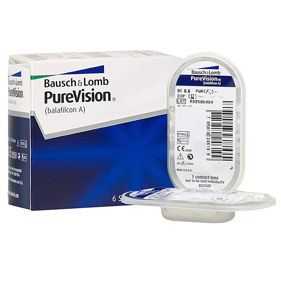 Bausch + Lomb Monatslinsen sphärische Kontaktlinsen weich 6 Stück / BC 8.6 mm... - Bild 3 von 4