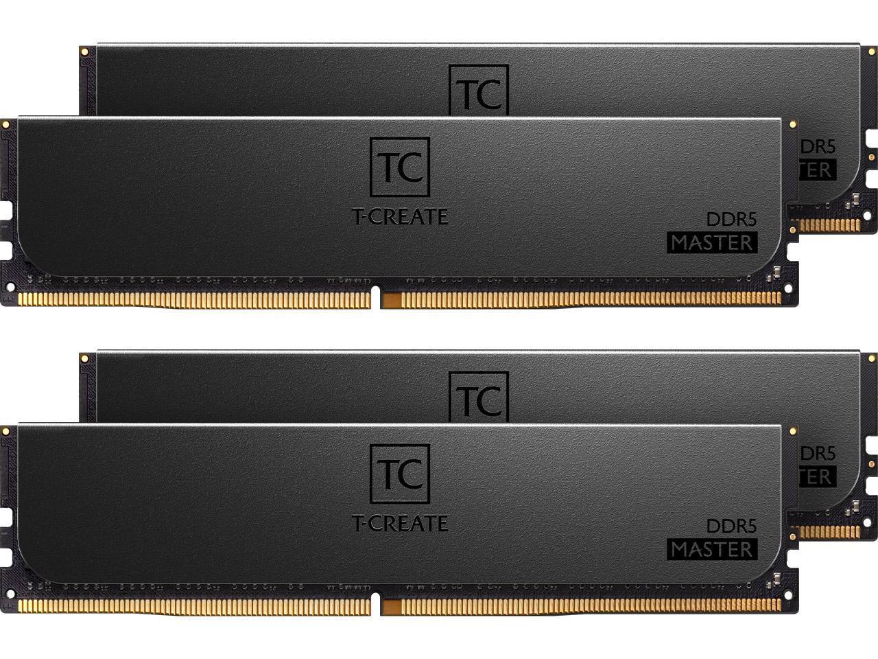 TEAMGROUP T-Create Master Overclocking DDR5 R-DIMM 64GB Kit (4 x 16GB) 6000MHz (