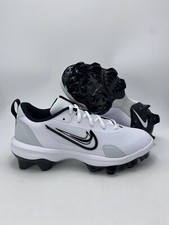 Nike Force Trout 9 Pro MCS BG White Black Shoes (FB6340 100) Men's Size 5.5Y