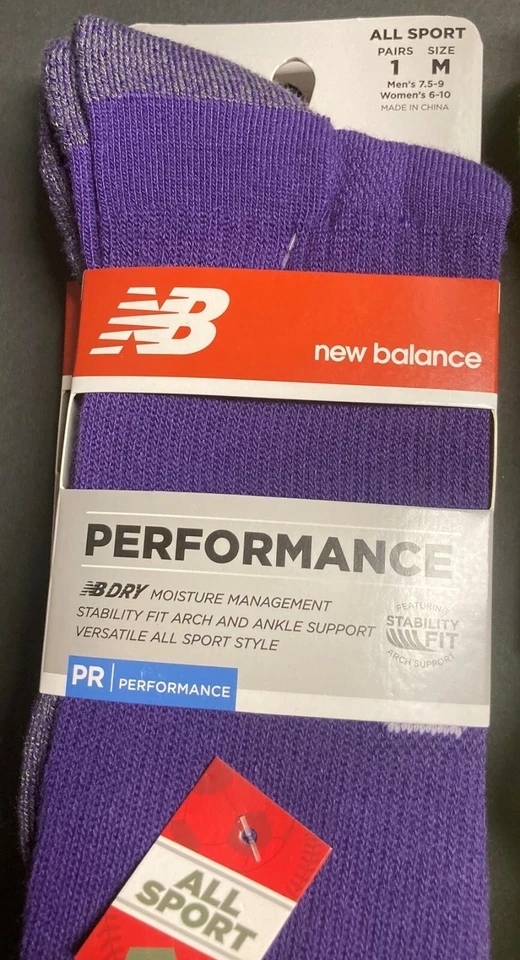 Calcetines New Balance Todos Deportivos Adulto Talla M Dos Pares Mismo Color Elección Foto 4 de 4