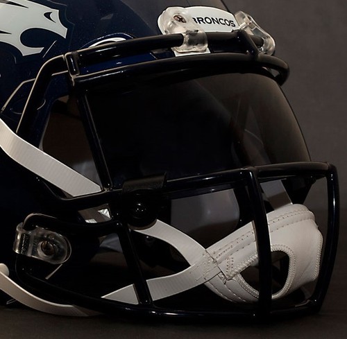 ***CUSTOM*** DENVER BRONCOS NFL Riddell Revolution SPEED Football Helmet - Picture 5 of 5