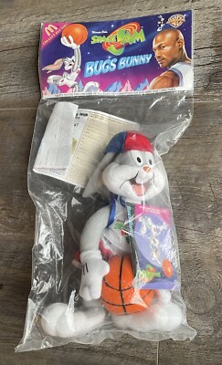 McDonalds Vintage 1996 SPACE JAM Bugs Bunny Plush Toy WB Looney