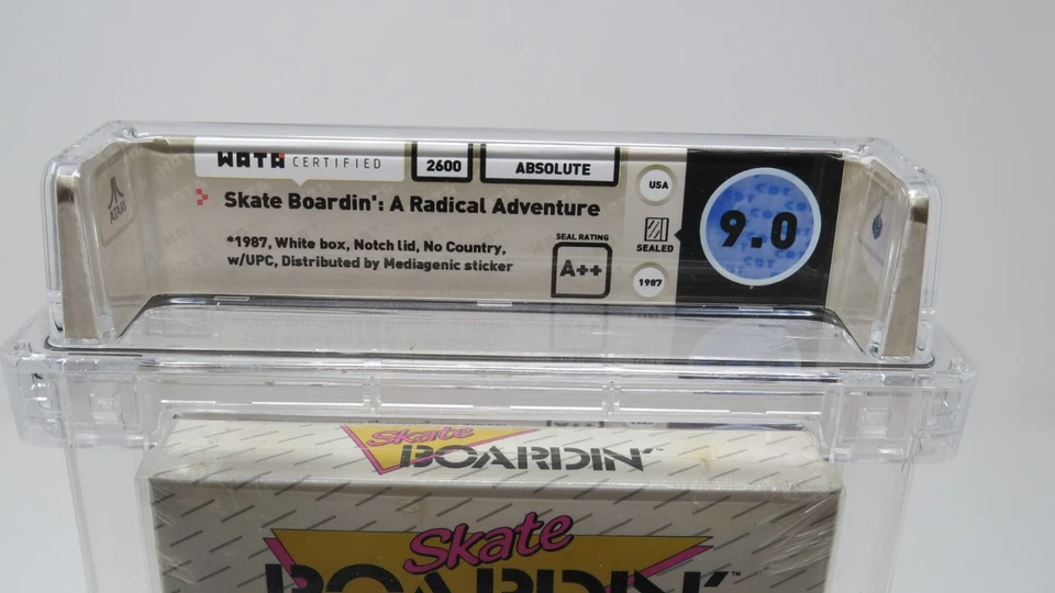 Skate Boardin' Atari 2600 Sealed Video Game Wata Graded 9.0 A++ Skateboarding - Image 3 of 4