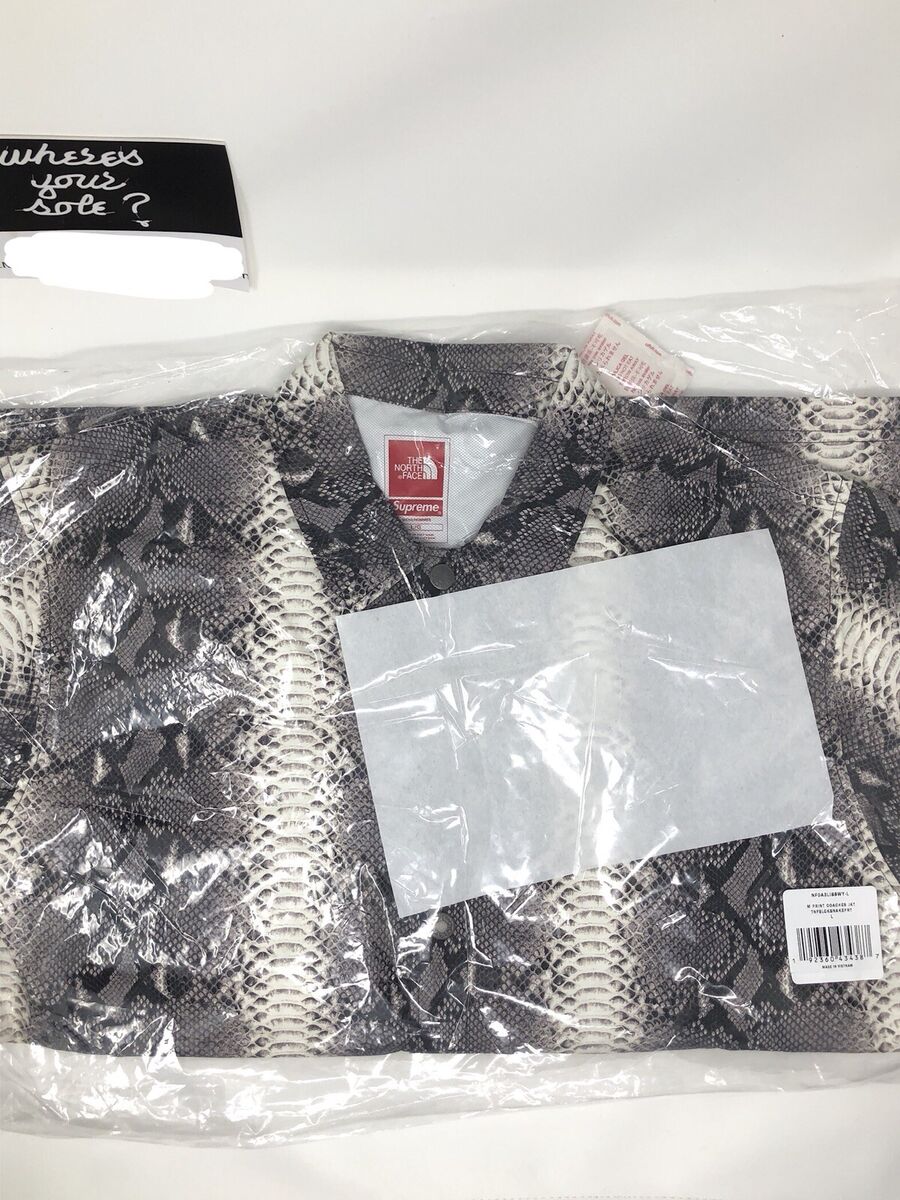 Supreme North Face TNF Snakeskin Black Taped Seam Coaches Supreme North Face TNF Snakeskin Black Taped Seam Coaches