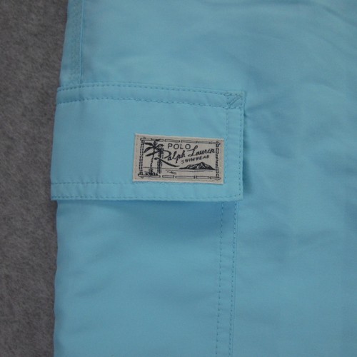 Polo Ralph Lauren Swim Trunks Boys Size XL 18-20 Blue Pony Board Shorts - Picture 2 of 12