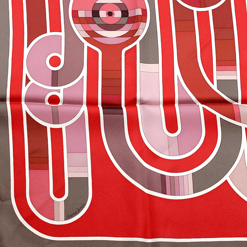 Hermes Scarf MELODIE CHROMATIQUE 90cm Silk Foulard Carre VIRGINIE JAMIN - Picture 6 of 8