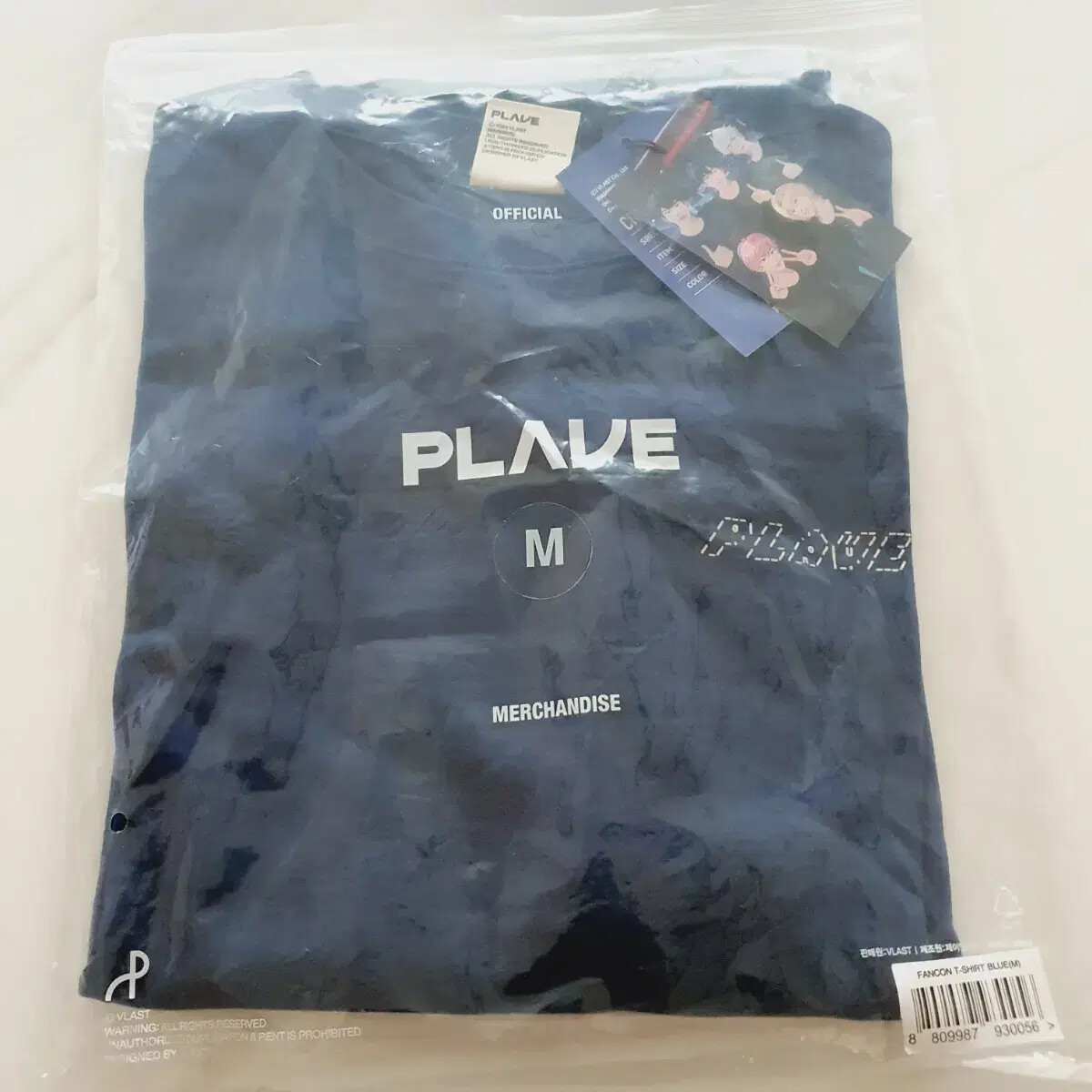 PLAVE FANCON T-SHIRT BLUE Lサイズ plave fanconcert T-SHIRT LONG SLEEVE (WITH POCA/ BLUE) (SIZE
