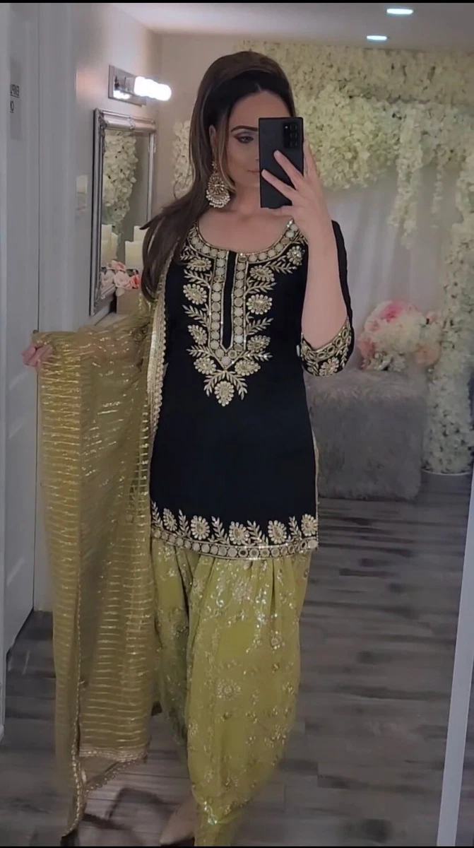 SALWAR KAMEEZ DESIGNER BOLLYWOOD INDIAN PAKISTANI DRESS WEDDING ...