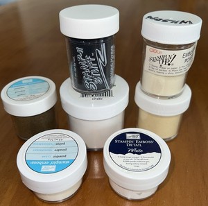 Embossing Powder Lot Of 7. Various Brands