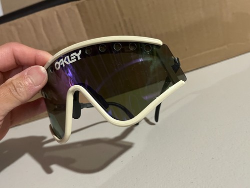 Vintage Oakley Pilot Eyeshade Sunglasses Glasses Aviator Style White Vented - Picture 4 of 10