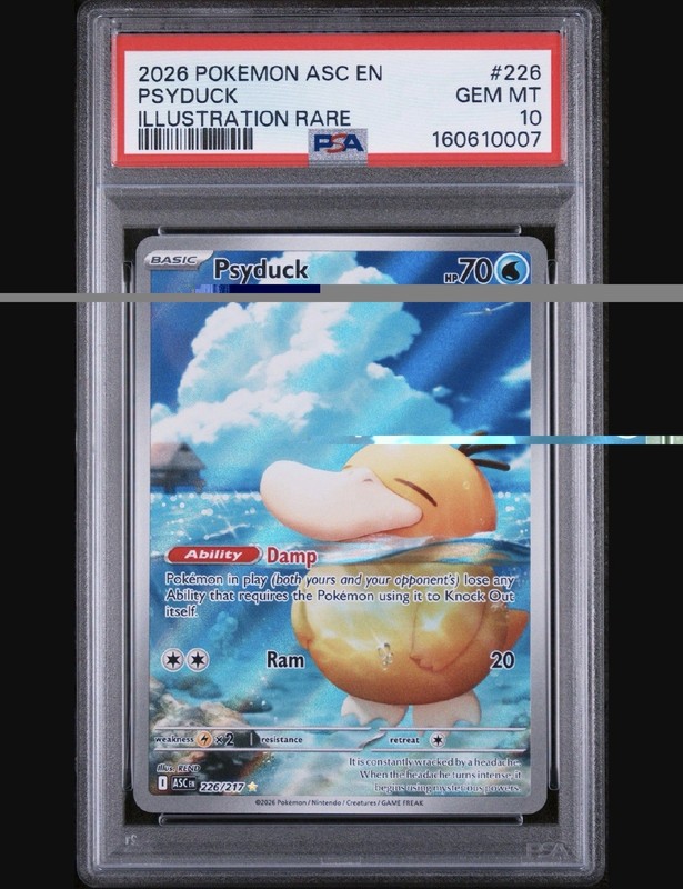 Psyduck 226 PSA 10 Gem Mint Pokemon Card Full Art Illustration Rare