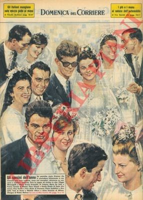 MOLINO W. - L'edizione 1963 del concorso ''Giorno di nozze'' premia sei coppie di