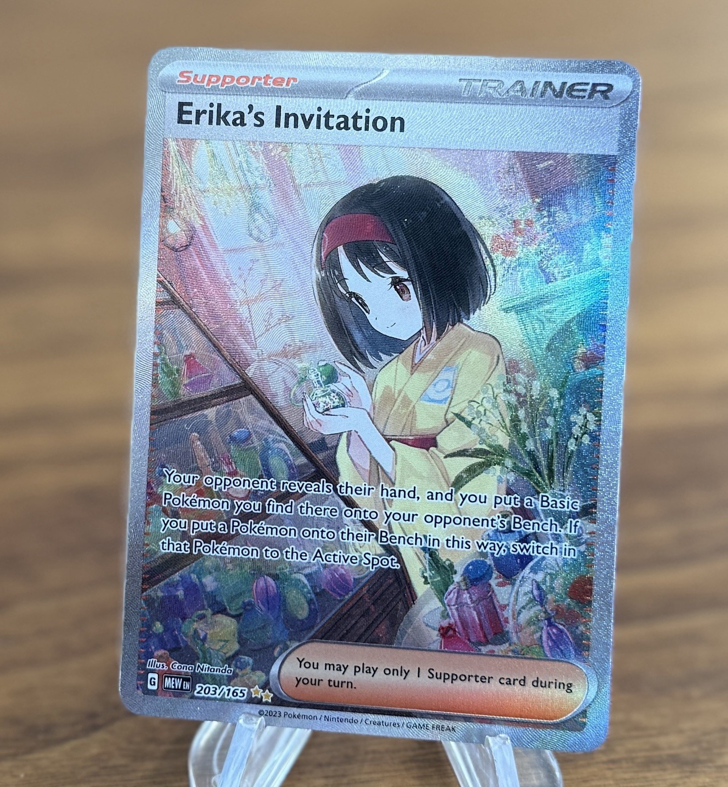 The Pokémon Company Erika's Invitation 203/165 SV 151 Ultra Rare Full Art Holo