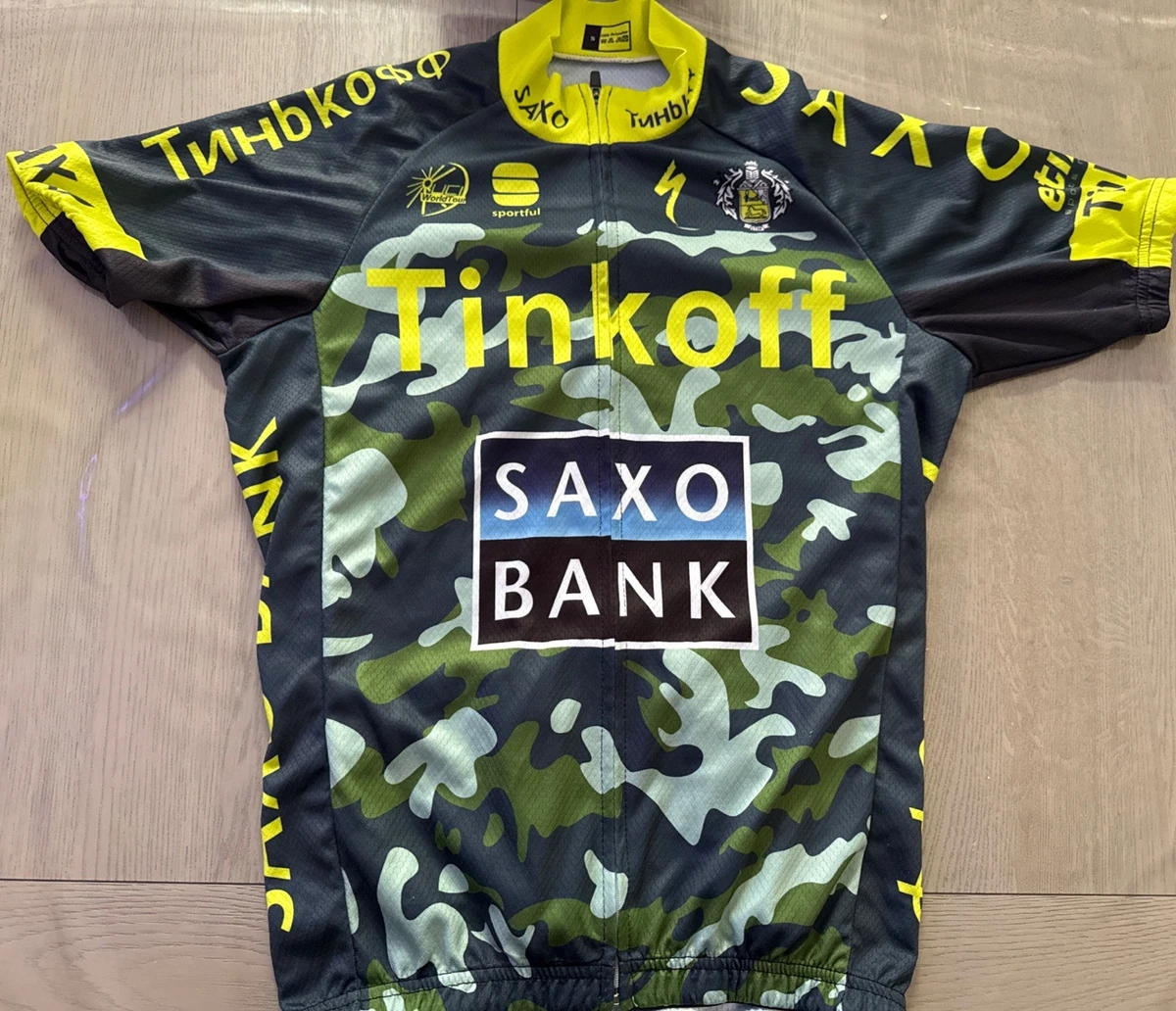 Maillot De Vélo CRAFT Saxo Bank – Taille M, Haut Cyclisme Pro, Occasion