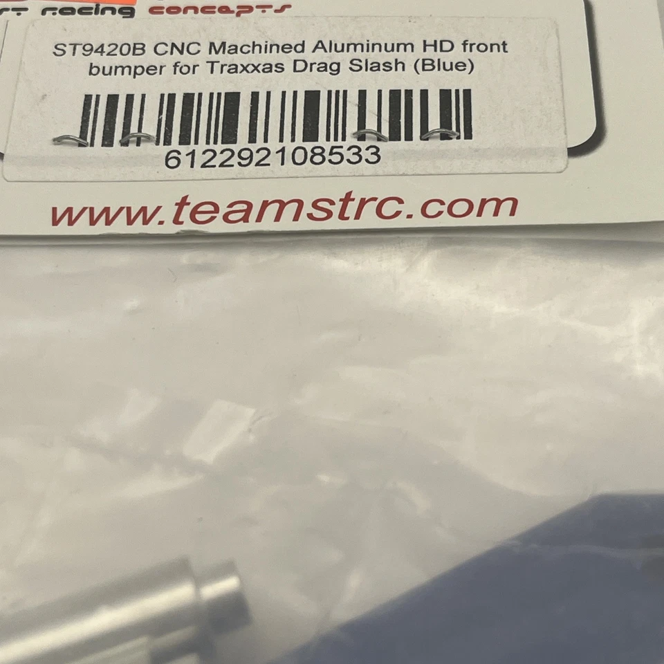 STRC ST9420B BLUE ANODIZED HD ALUMINUM FRONT BUMPER for TRAXXAS DRAG SLASH - Image 3 of 3
