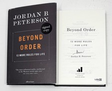 Jordan B. Peterson Signed Beyond Order: 12 More Rules for Life HC Book JSA COA