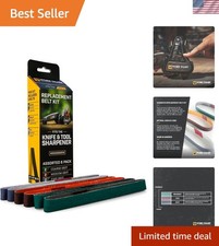 Professional Sharpener Belt Kit: P80, P220 & 6000 Grits for Optimum Tool Perf...