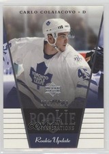 2002-03 Upper Deck Rookie Update 1018/1500 Carlo Colaiacovo #117 2vh