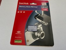 1pcs NEW 1gb SANDISK Sony compatible Memory Stick Pro duo CYBERSHOT CAMERAS