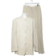 Tziacco, Anzug, Größe: 52, Baumwolle/Hanf/Viskose, Beige #WHR