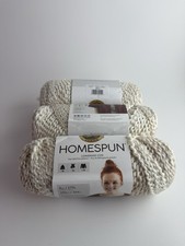 Lion Brand Homespun Yarn   Pearls 412   Lot of 3 Skeins   6oz / 185yd Each