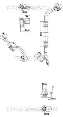 Conduite de climatisation TRISCAN 9010 25015 haute basse pression pour Renault