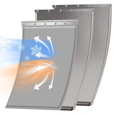 3-Flap Extra Large Dog Door Replacement Flap with Screws,Compatible with PetS...