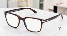 Tom Ford Ft5818 F B 052 Dark Havana Blue Block Lens 53 Mm Mens Eyeglasses Tom Ford Ft5818 F B 052 Dark Havana Blue Block Lens 53 Mm Mens Eyeglasses