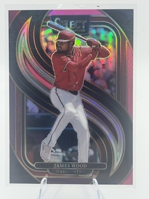 2025 Panini Select MLB James Wood Pink Purple Premier Level # 137/199