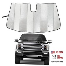 F150 Front Windshield Sun Shade - Silver-Fits 2021-UP F150 Aluminum  Foam 