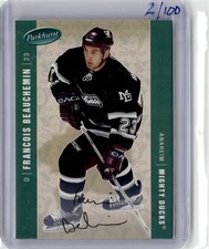 2005-06 Parkhurst #13 Francois Beauchemin Facsimile Autographs #/100