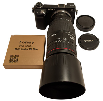 SONY E-mount adapted SIGMA 70-300 mm F/4-5.6 DL Telephoto Zoom Lens 