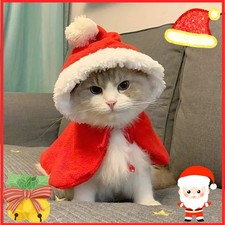 Christmas Party Pet Supplies Doggy Coat Cat Scarf Hat Set Home Garden Festive Ac