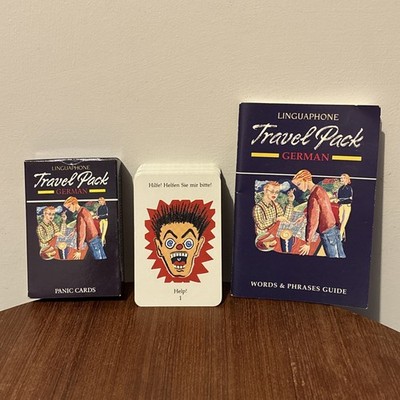 Linguaphon Travel Pack Deck Panikkarten + Wörter & Sätze Anleitung Neu Geöffnet