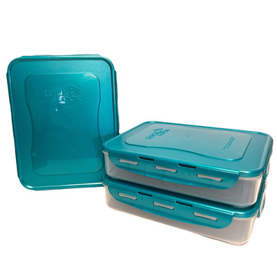 LocknLock Large Food & Craft Storage Container 11.5 x 9 x 2.75'' K50271 Set of 3